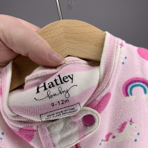 Hatley Unicorn One-piece Pajamas 9-12 - Picture 3 of 3
